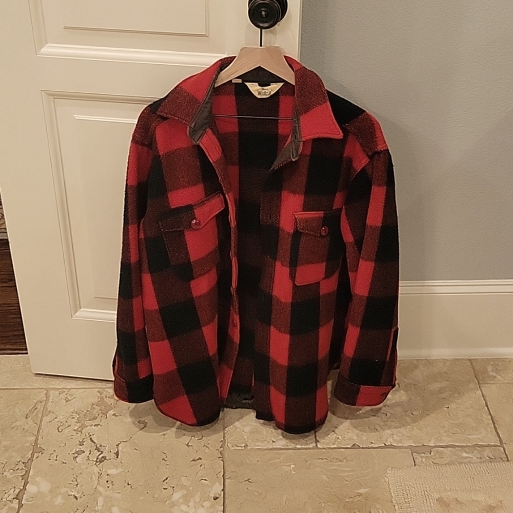 Wool shirt jacket